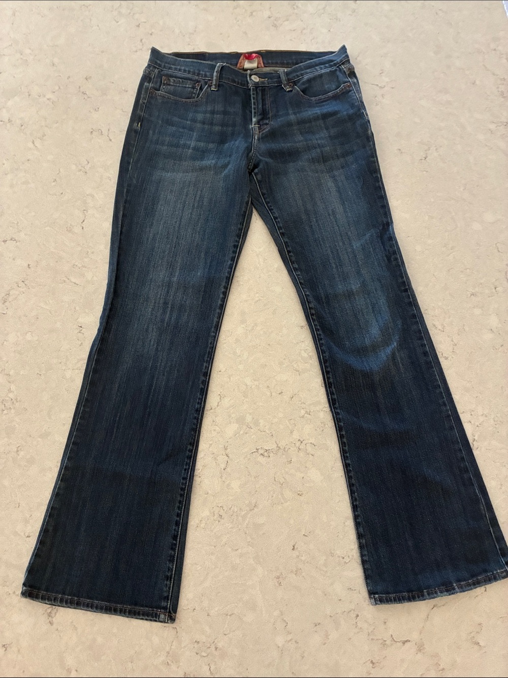 Lucky Brand Dark Blue Straight-Leg Jeans